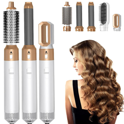 5-in-1 Hot Air Hair Styler Brush | Hair Dryer, Volumizer, Straightener & Curler