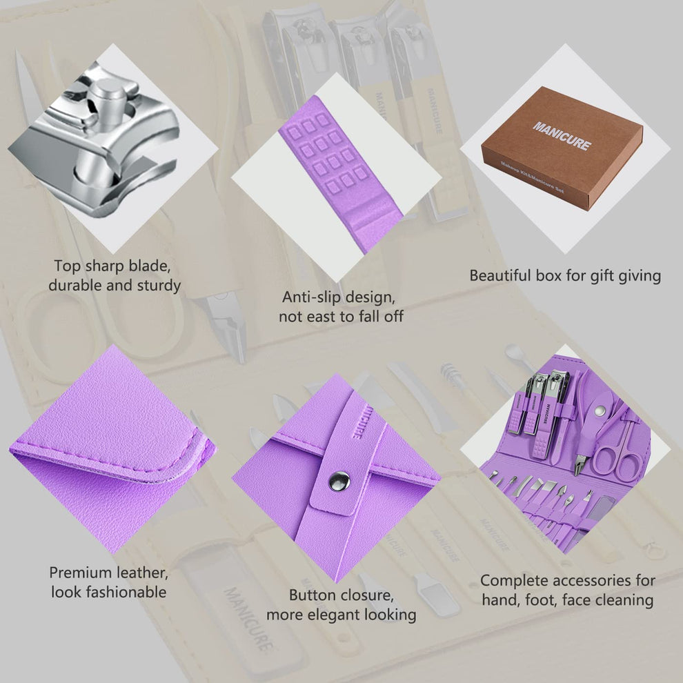16 pcs Professional Manicure & Pedicure Set